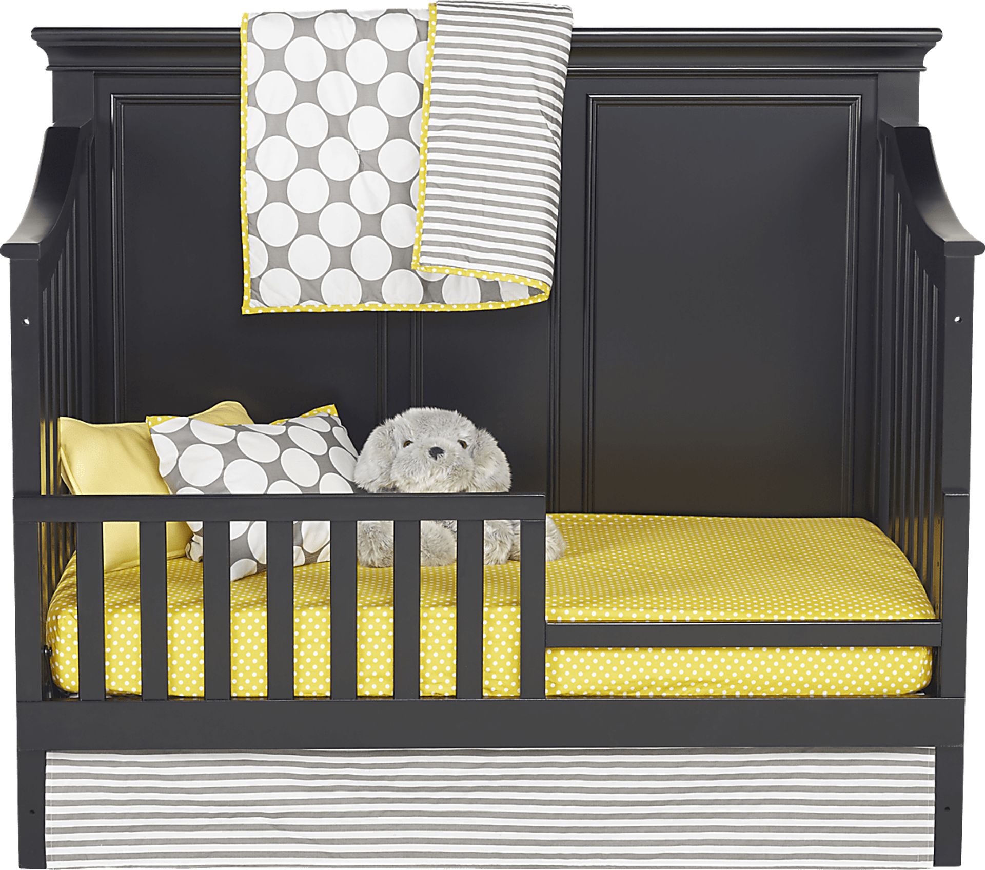 Belmar Black Crib with Toddler & Conversion Rails - Image 4
