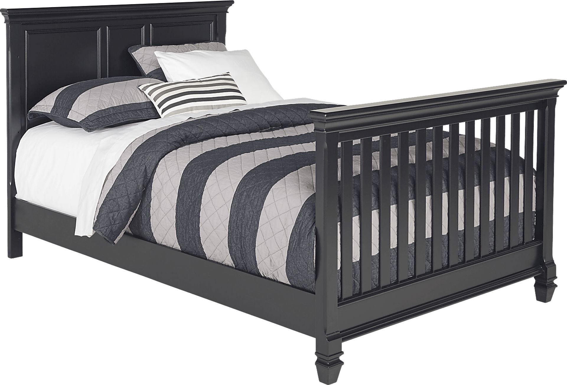 Belmar Black Crib with Toddler & Conversion Rails - Image 6