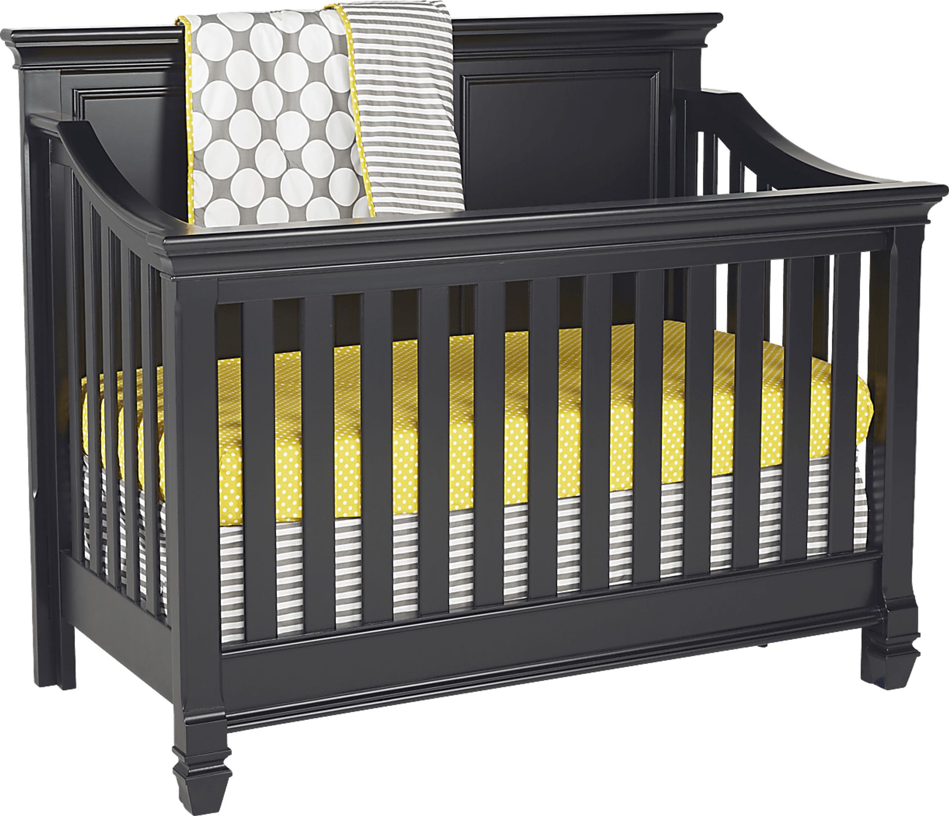 Belmar Black Crib with Toddler & Conversion Rails - Image 1