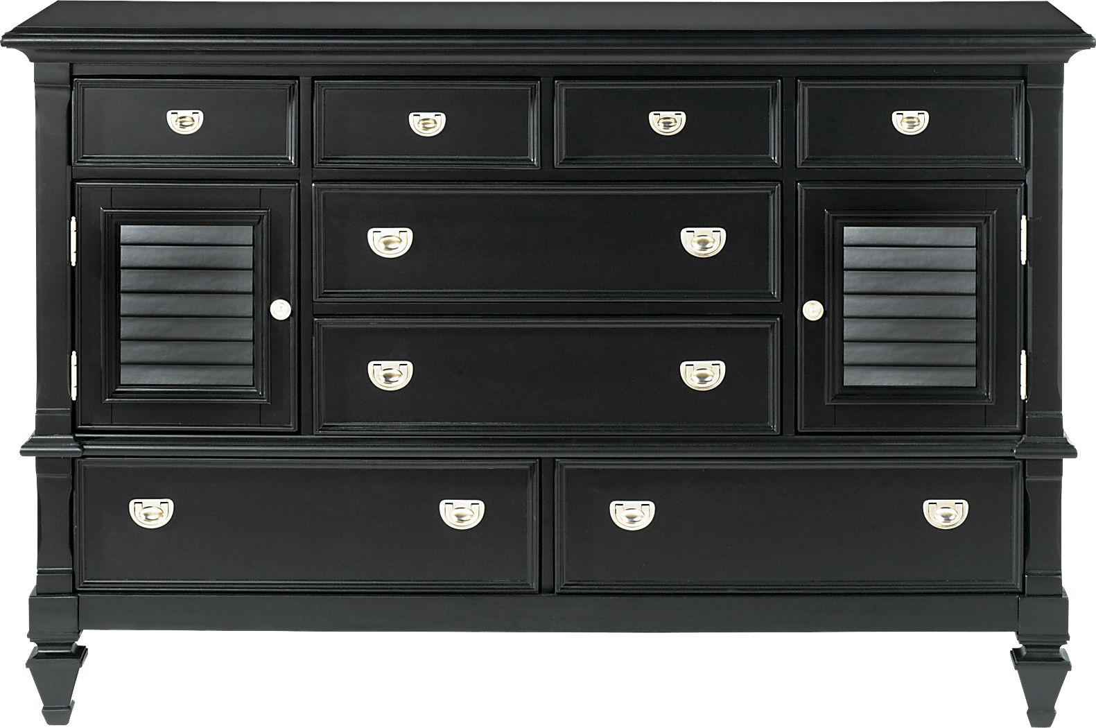 Rooms to store go black dresser