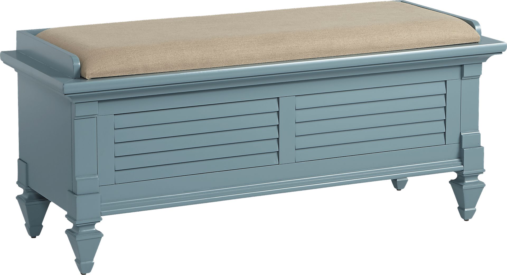 Belmar Blue Storage Bench - Image 1