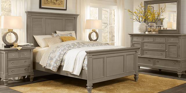 Belmar Gray 5 Pc King Panel Bedroom - Thumbnail - Image 1