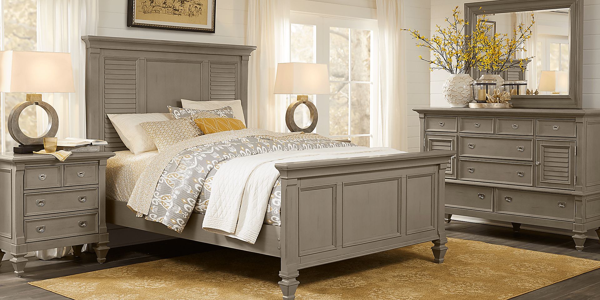 Belmar Gray 5 Pc Queen Panel Bedroom - Image 1