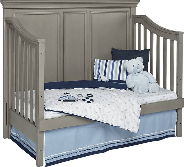 Belmar Gray Crib with Toddler & Conversion Rails - Thumbnail - Image 3