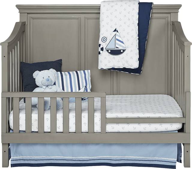 Belmar Gray Crib with Toddler & Conversion Rails - Thumbnail - Image 4
