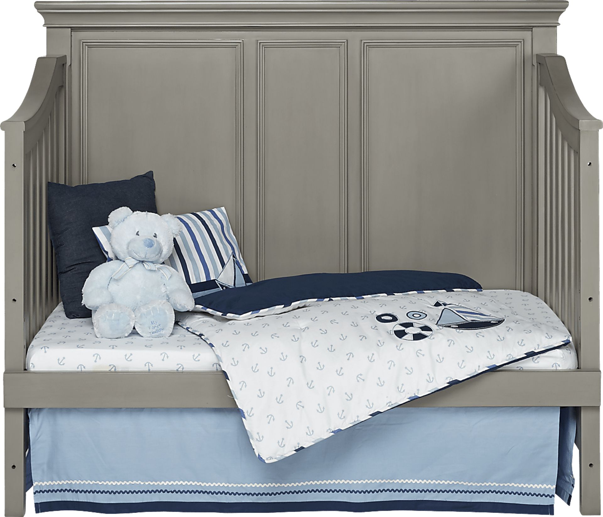 Belmar Gray Crib with Toddler & Conversion Rails - Image 5