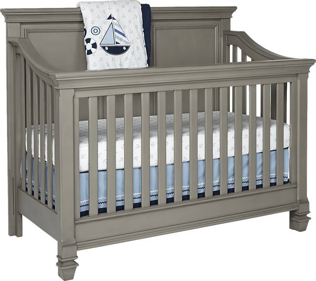 Belmar Gray Crib with Toddler & Conversion Rails - Thumbnail - Image 1