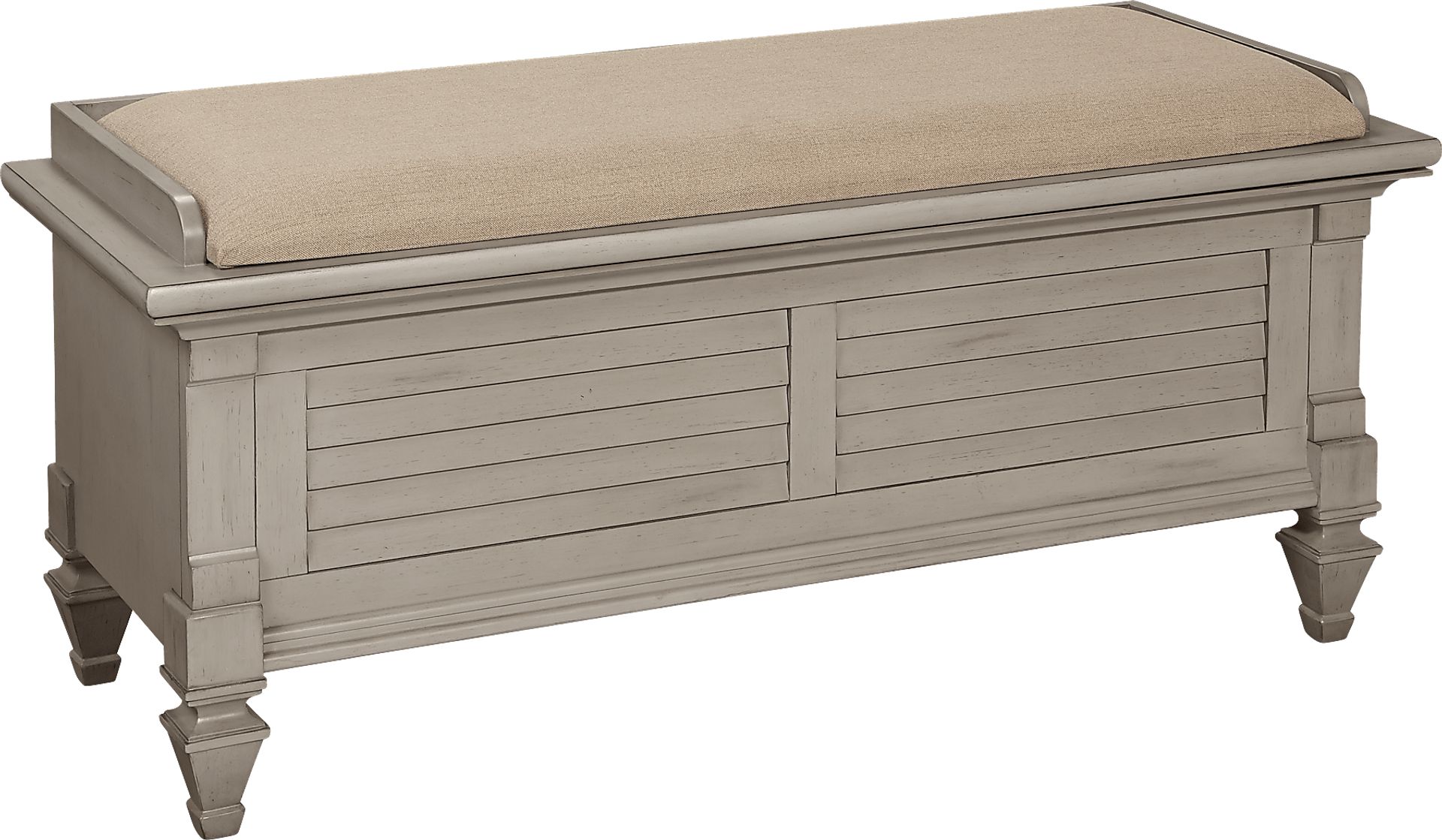 Belmar Gray Storage Bench - Image 1