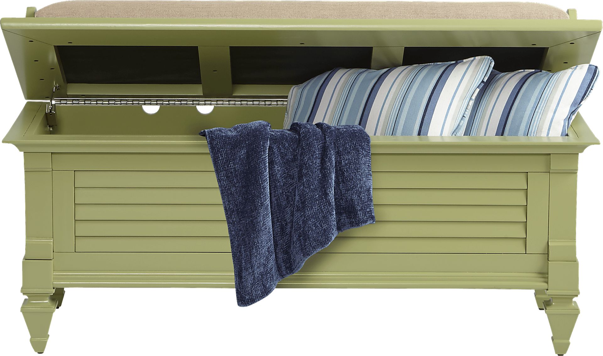 Belmar Green Storage Bench - Image 2