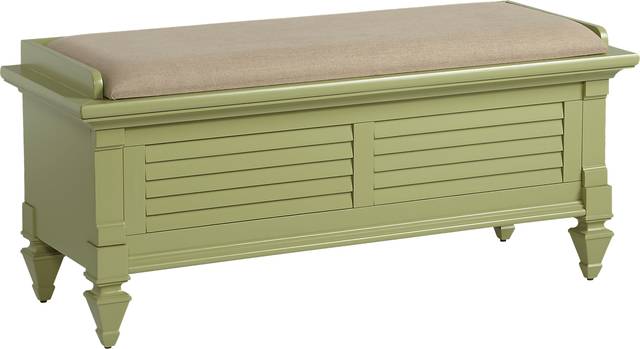 Belmar Green Storage Bench - Thumbnail - Image 1