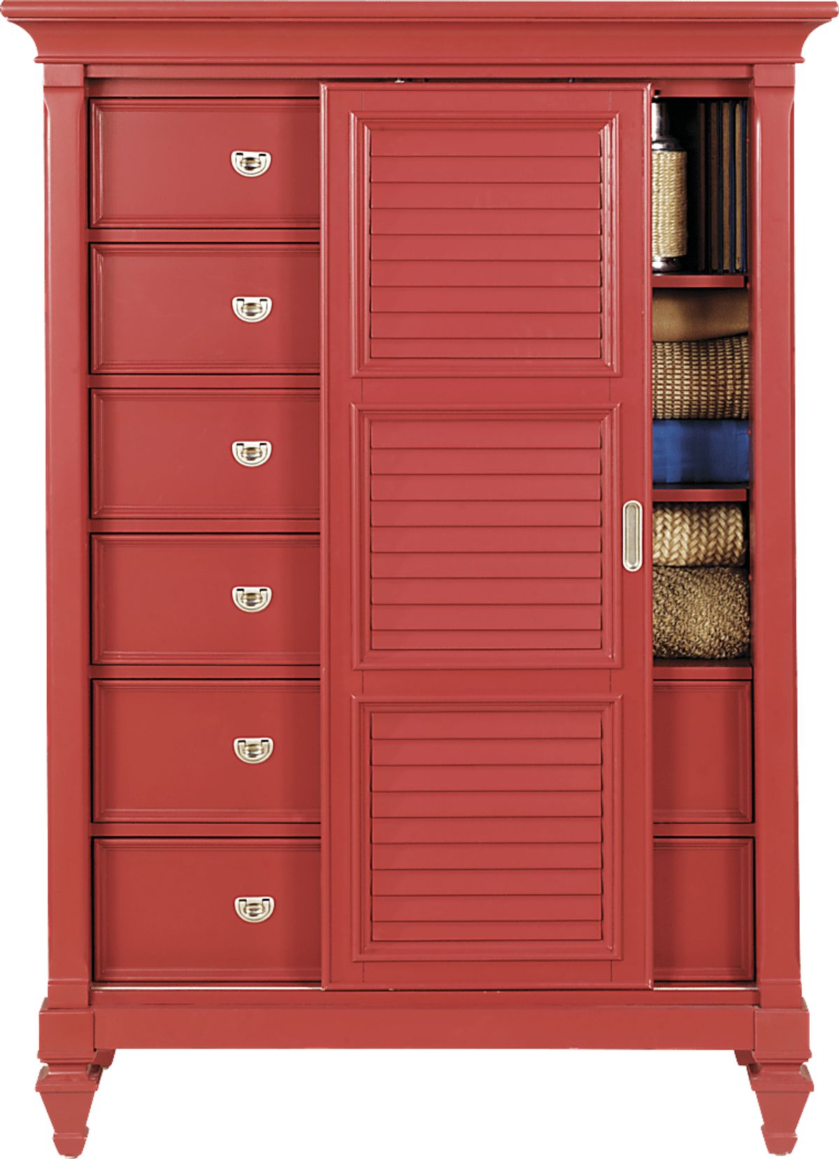 Red Colors Gentleman'S Chest Rooms to Go