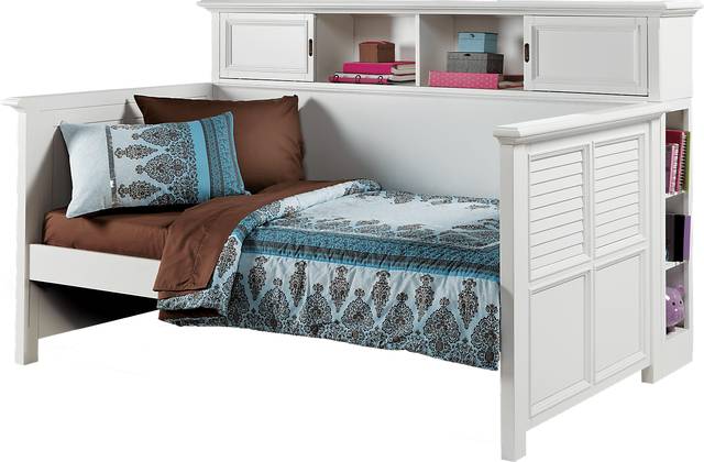 Belmar White 4 Pc Twin Bookcase Daybed - Thumbnail - Image 1