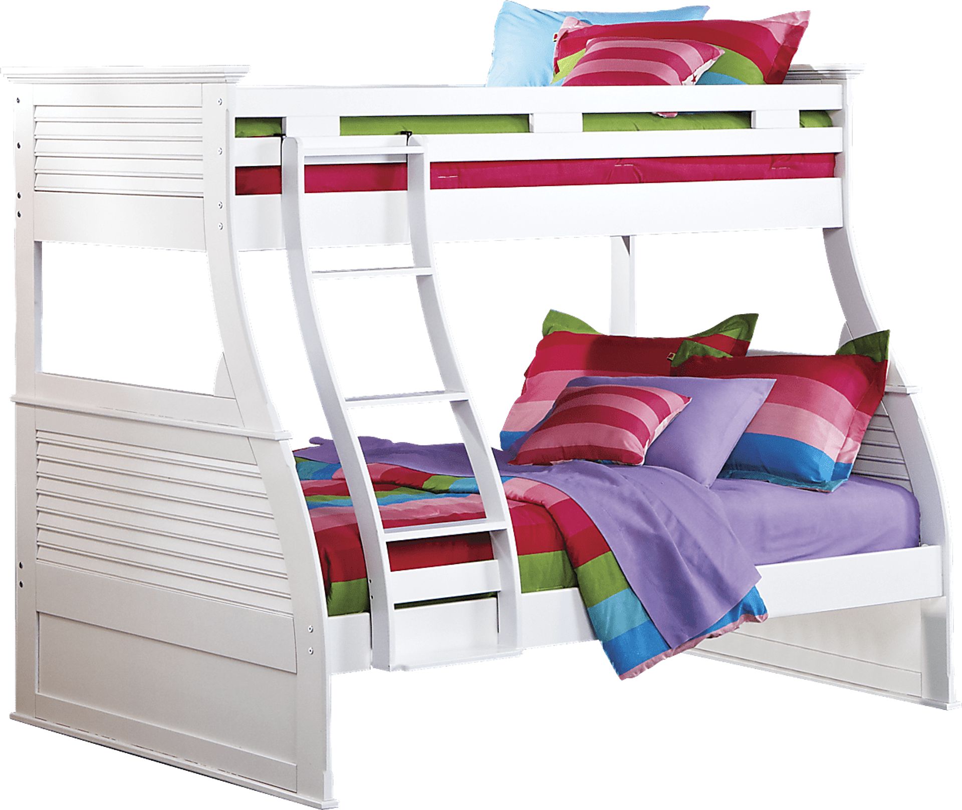 Belmar White 4 Pc Twin/Full Bunk Bed - Image 1