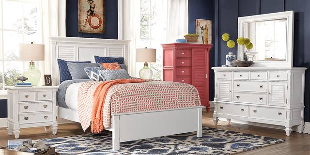 Belmar White 5 Pc King Bedroom - Thumbnail - Image 2