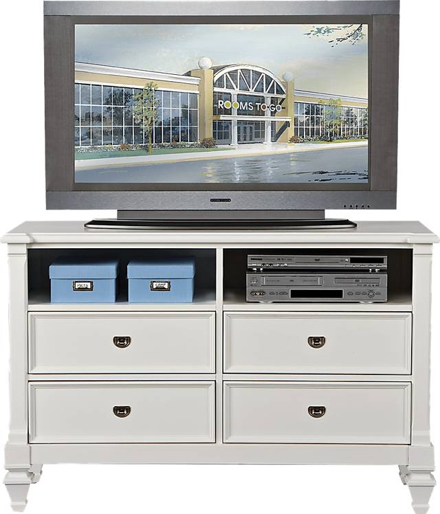 Belmar White Media Chest - Thumbnail - Image 1