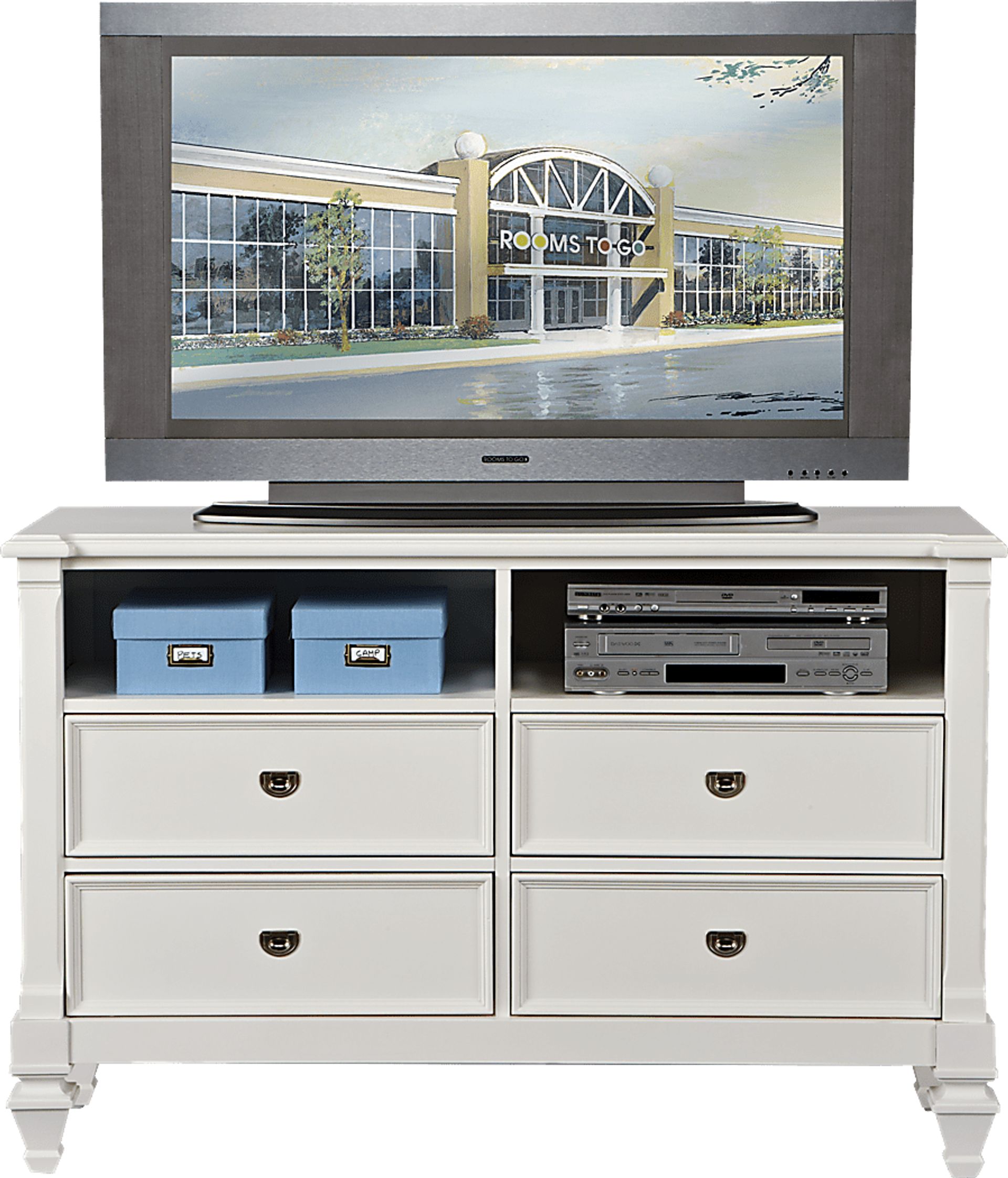 Belmar White Media Chest - Image 1