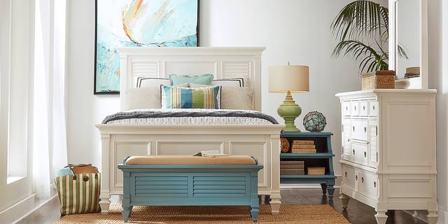 Belmar White Panel 5 Pc Queen Bedroom - Thumbnail - Image 1