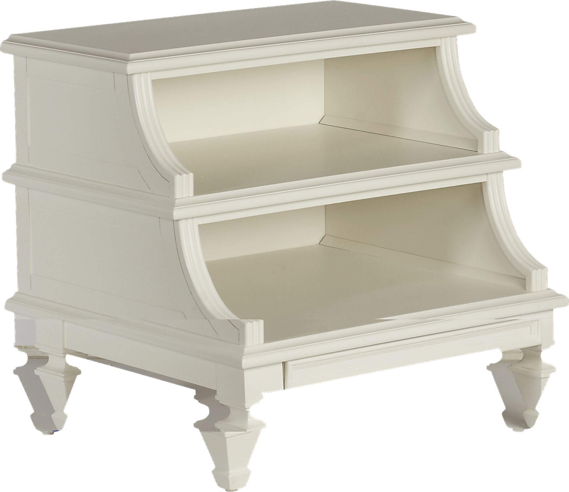Belmar White Step Nightstand - Image 1
