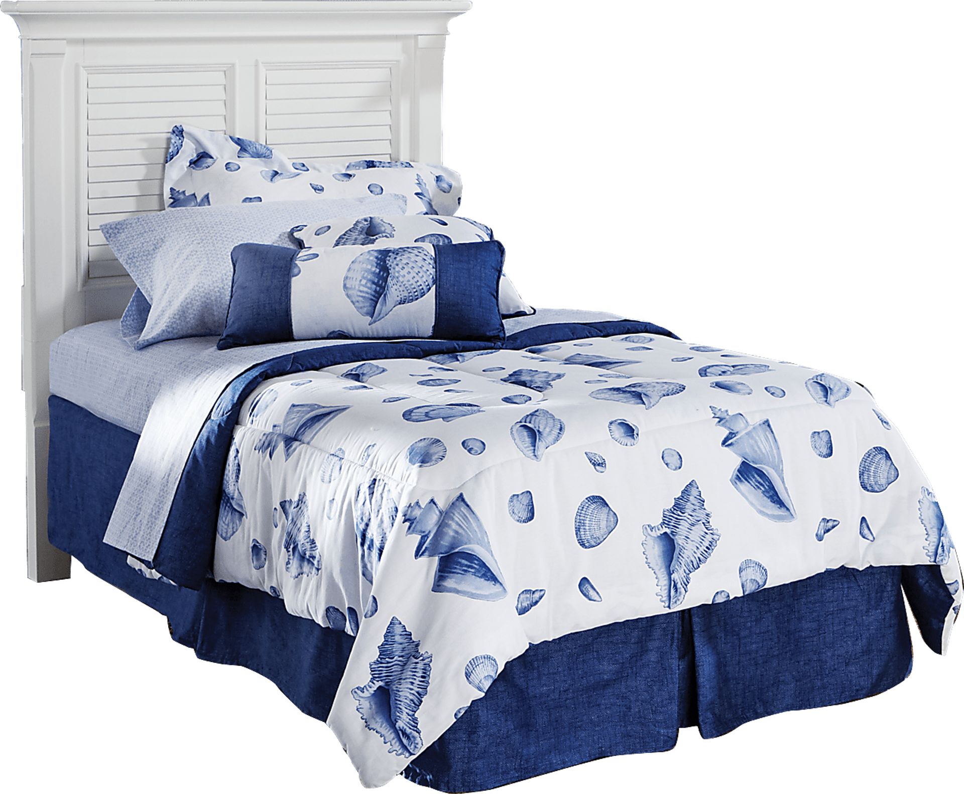 Belmar White Twin Panel Headboard - Image 1