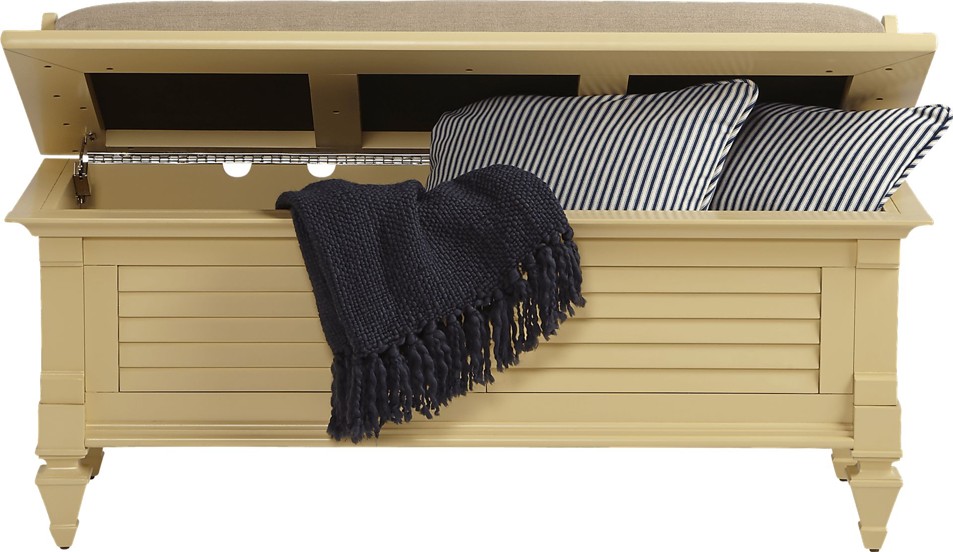 Belmar Yellow Storage Bench - Image 2