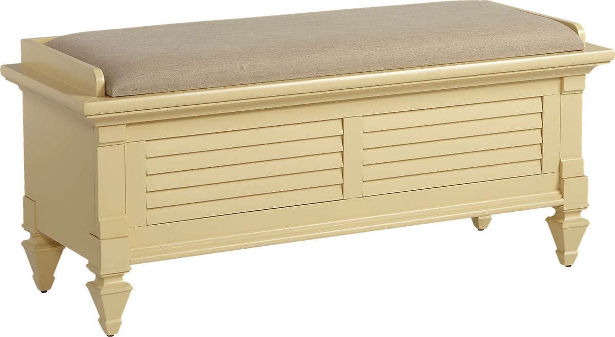 Belmar Yellow Colors Storage Bench Rooms to Go