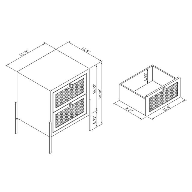 Belmead Black Nightstand - Thumbnail - Image 11