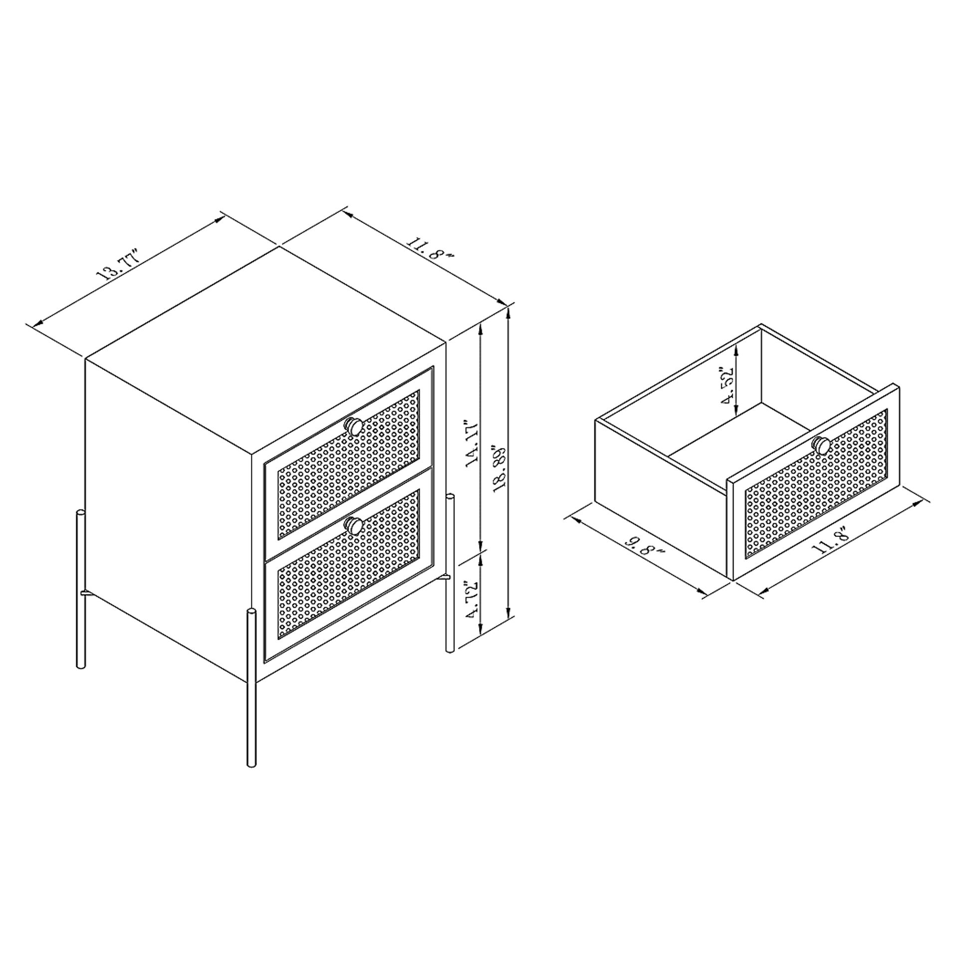 Belmead Black Nightstand - Image 11