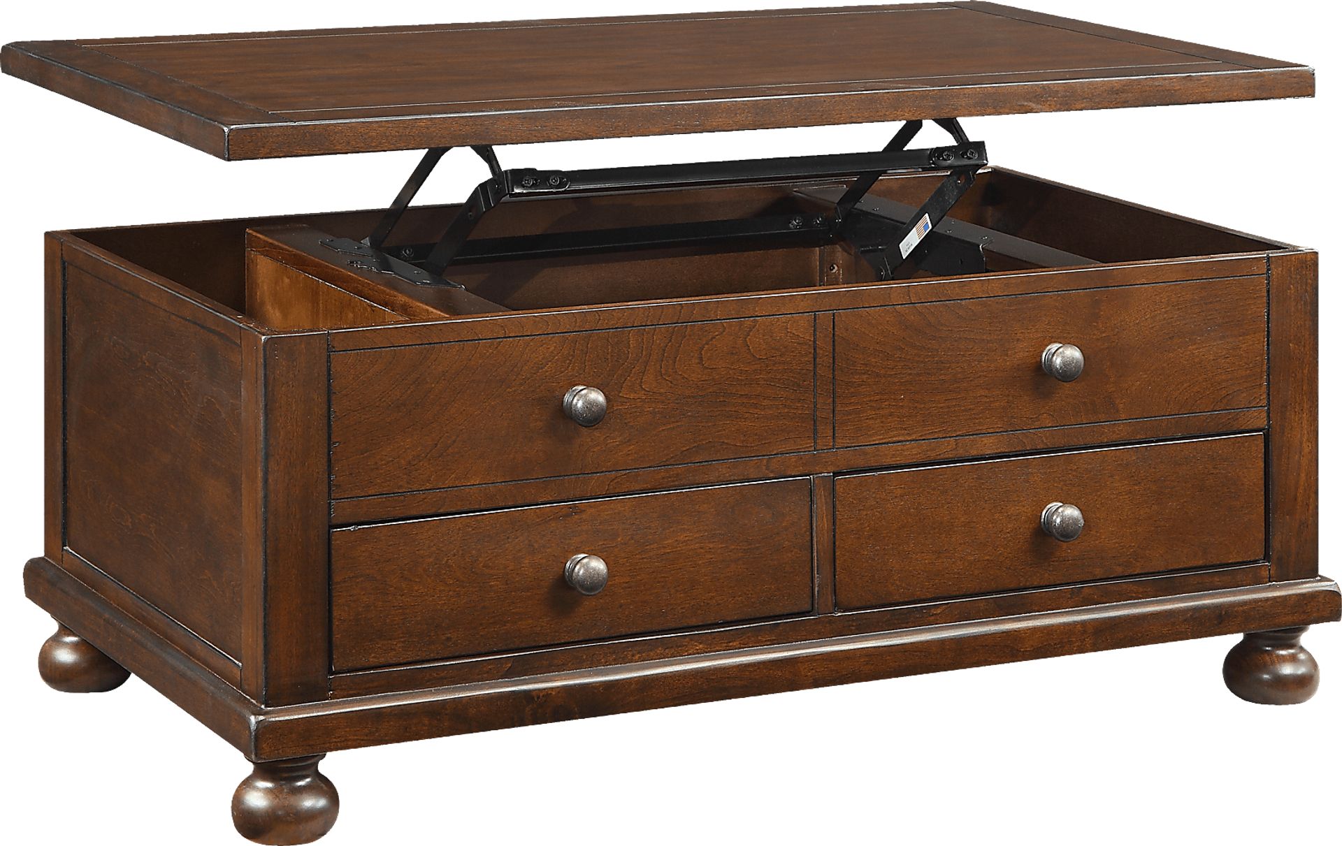 Belmont Brown Lift Top Cocktail Table - Image 3