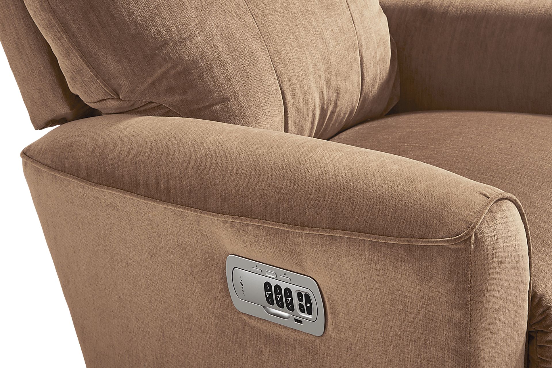 Belmont III Camel Dual Power Recliner - Image 4