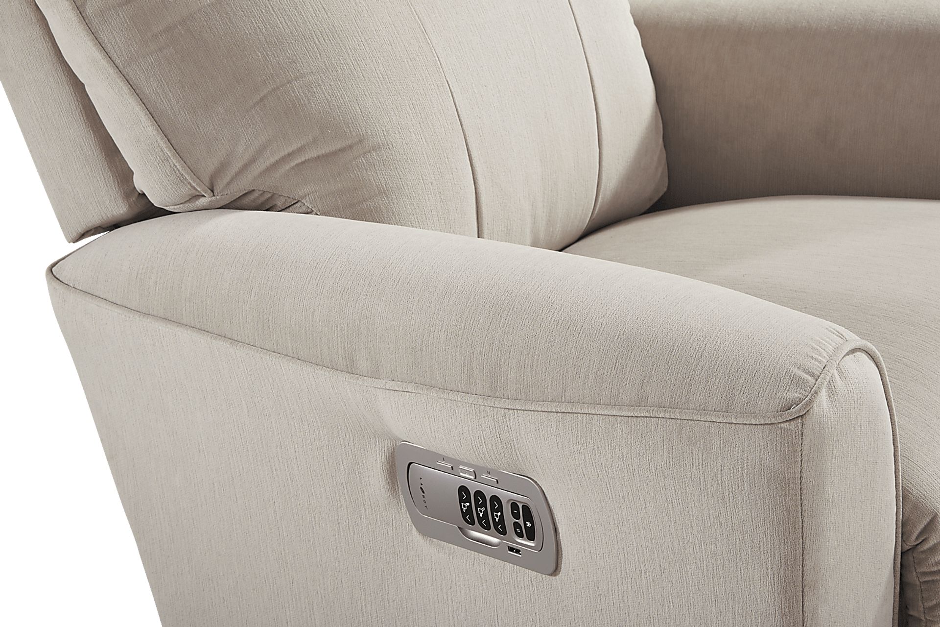 Belmont III Gray Dual Power Recliner - Image 4