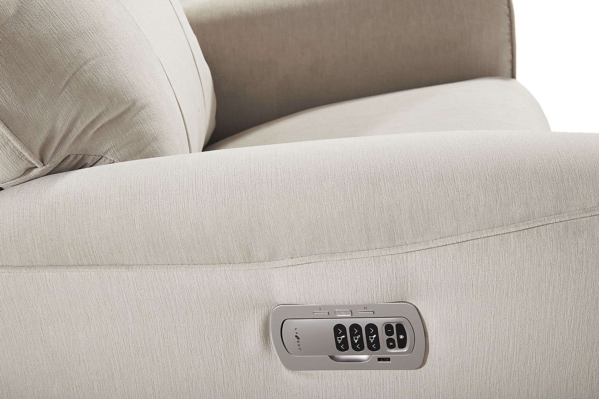 Belmont III Gray Dual Power Recliner - Image 5