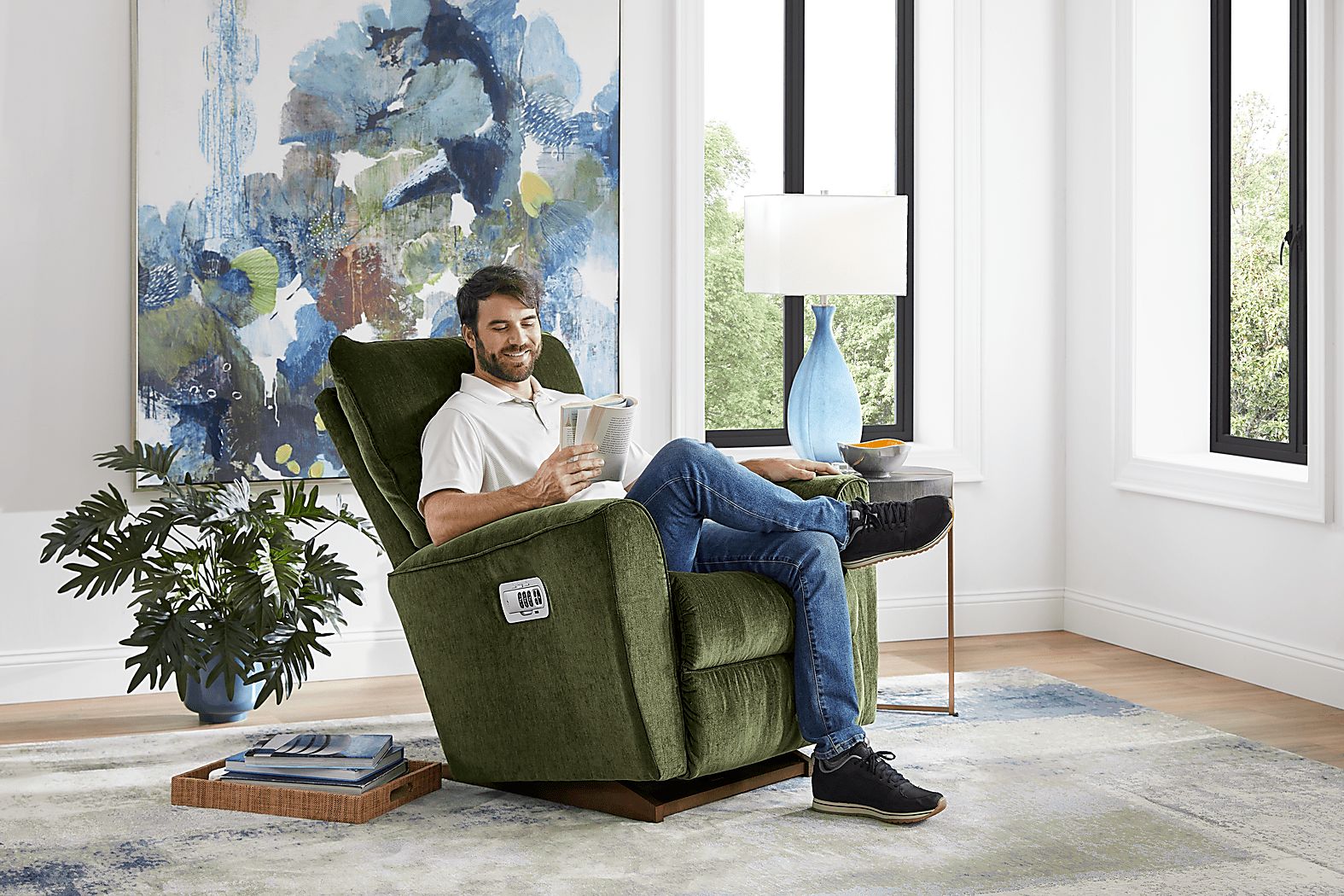 Belmont III Dual Power Recliner - Thumbnail 4