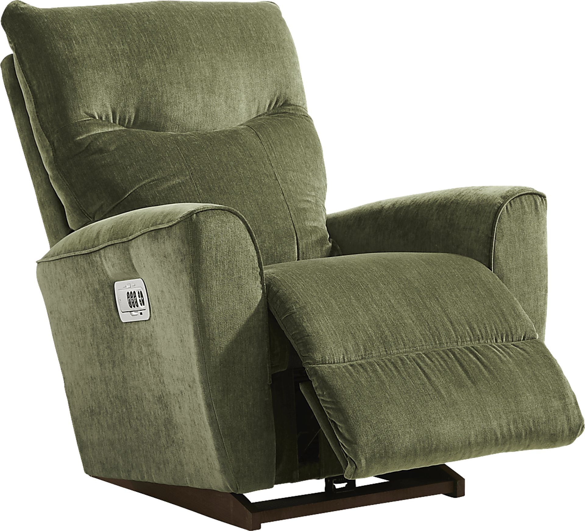 Belmont III Green Dual Power Recliner - Image 1