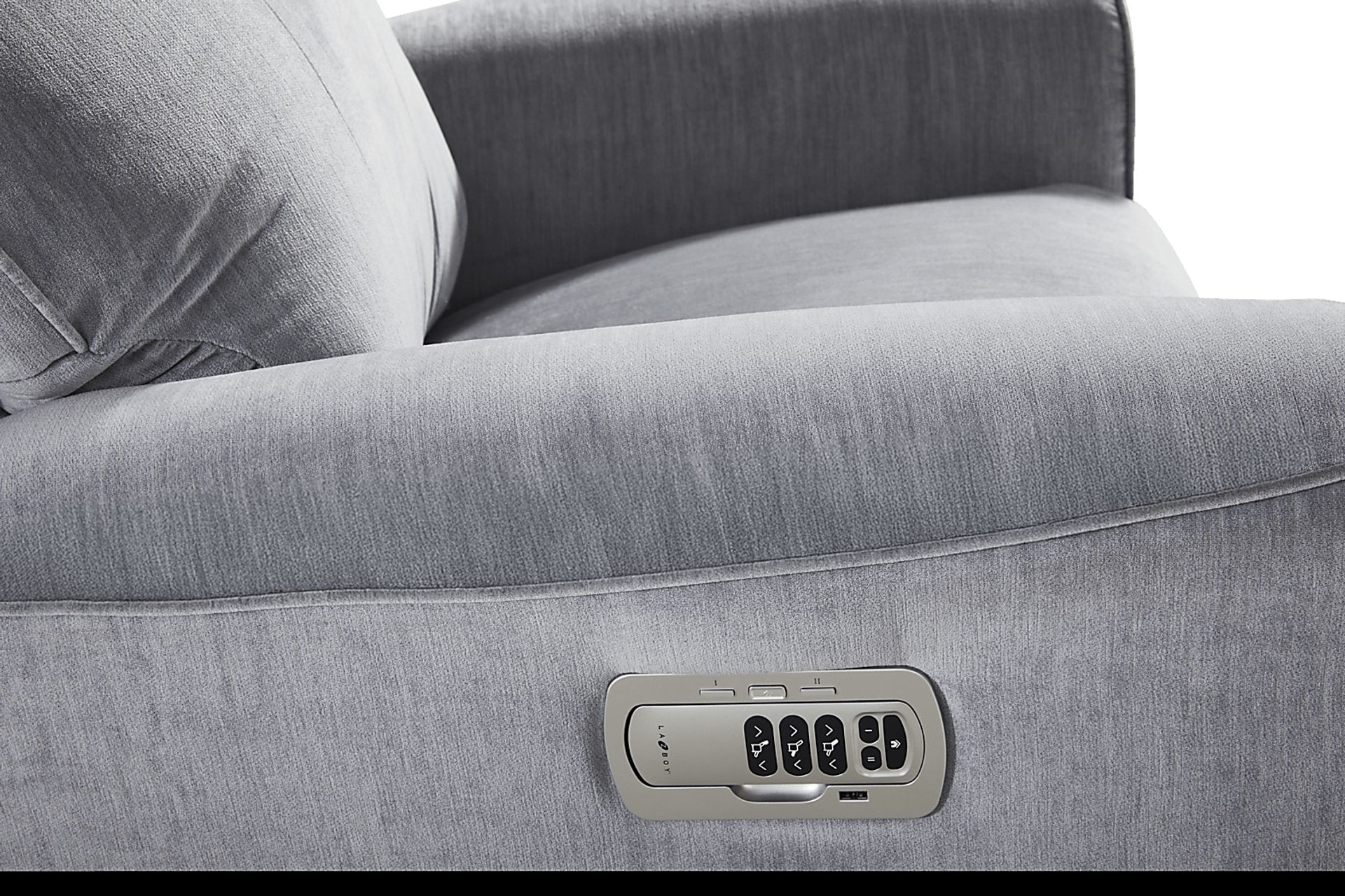 Belmont III Slate Blue Dual Power Recliner - Image 5