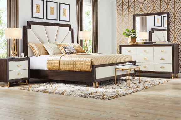 Belmont Place Espresso 3 Pc King Upholstered Bed