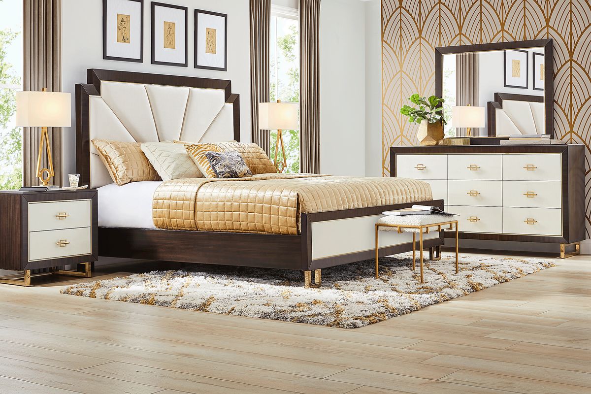 Belmont Place Espresso 3 Pc Queen Upholstered Bed