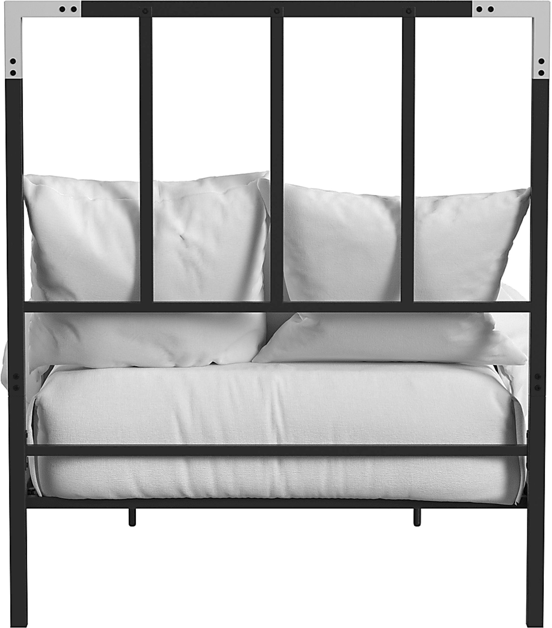 Beloak Black Twin Platform Bed - Image 4