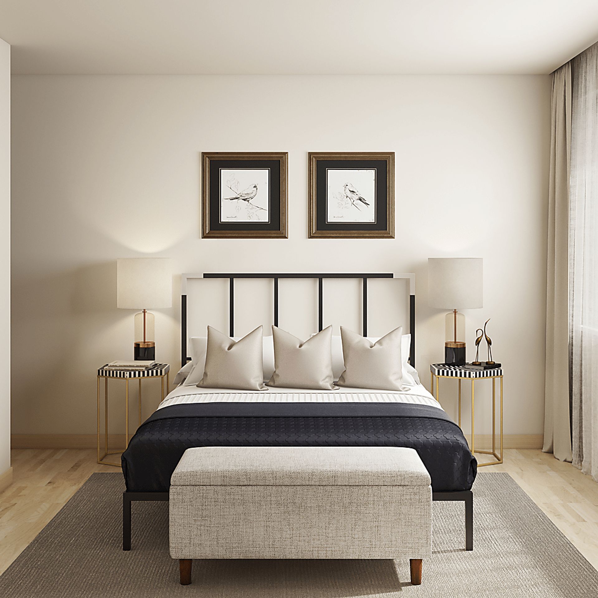 Beloak Black Twin Platform Bed - Image 7