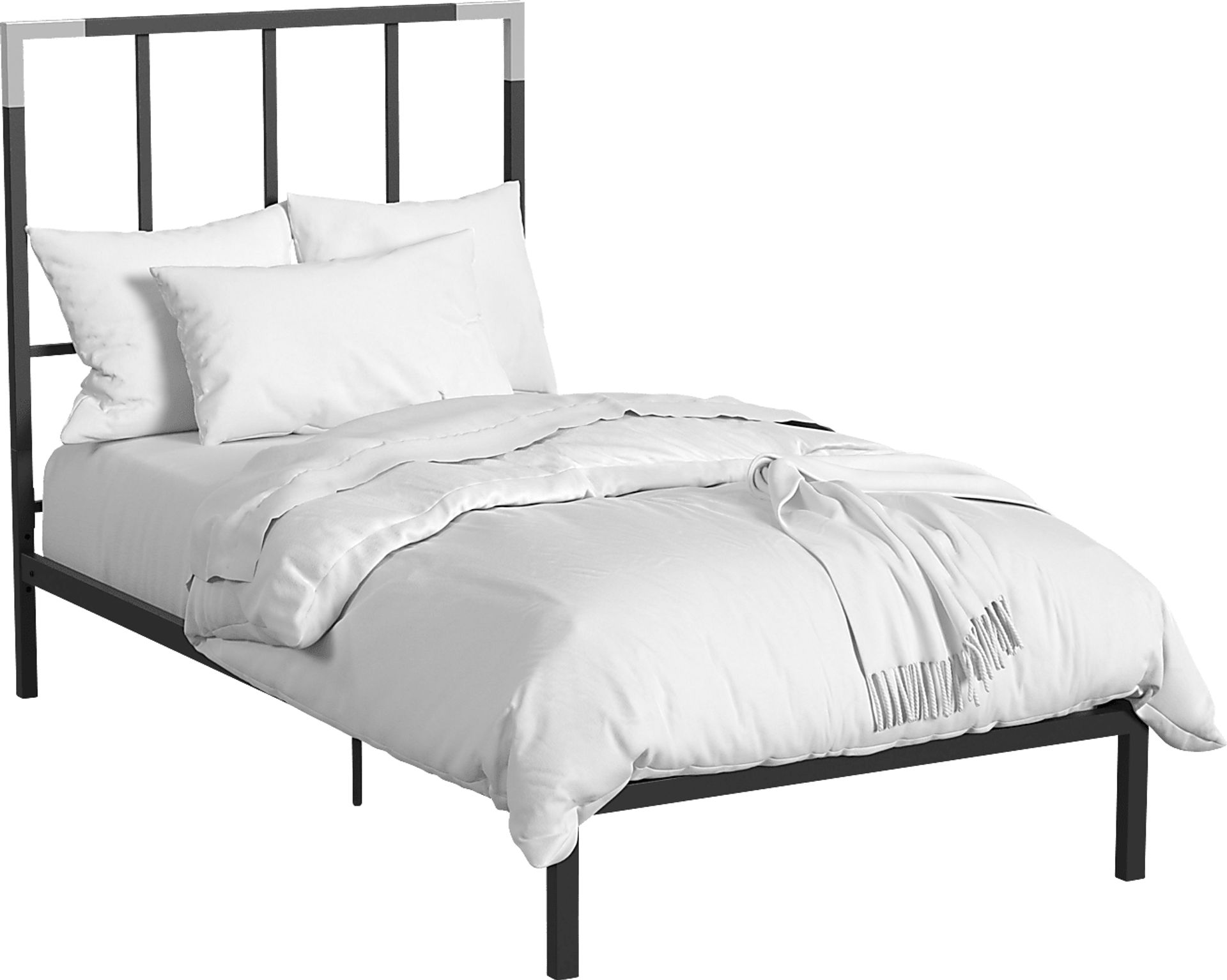 Beloak Black Twin Platform Bed - Image 1