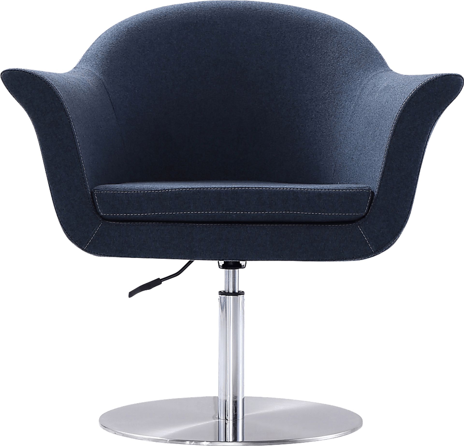 Belon Dark Blue Swivel Accent Chair - Image 2