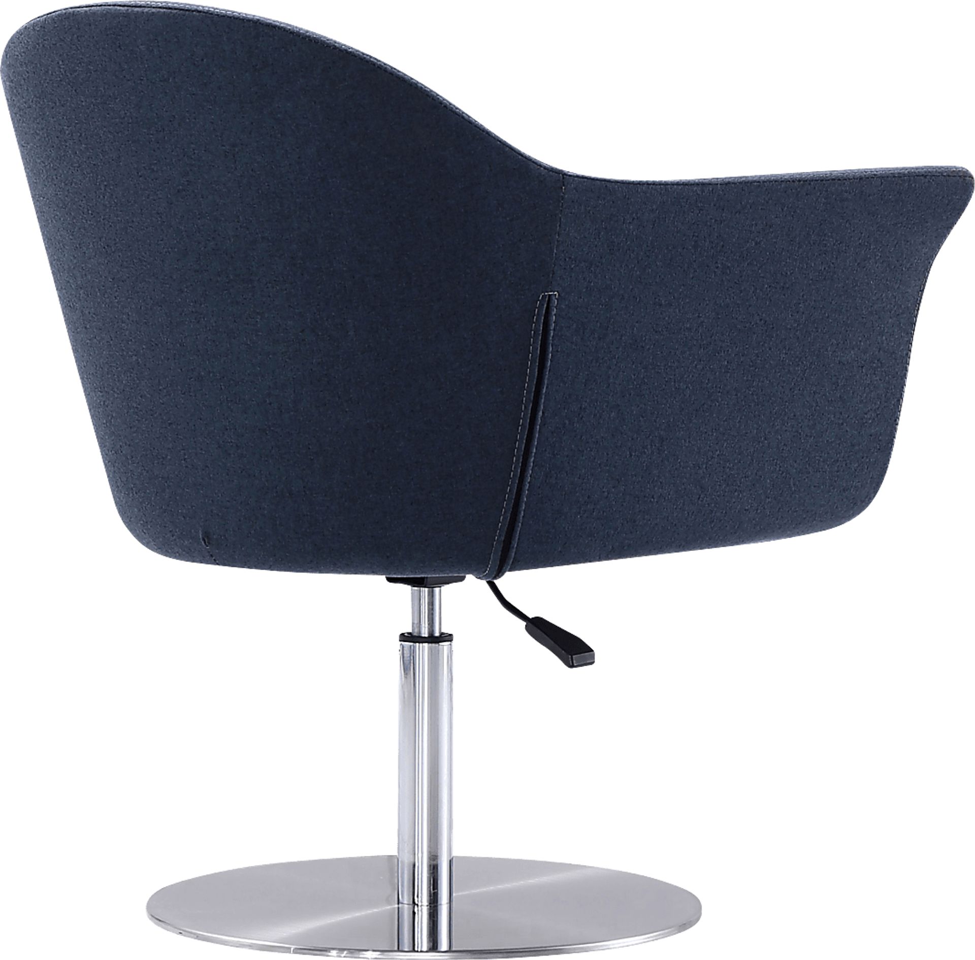 Belon Dark Blue Swivel Accent Chair - Image 4