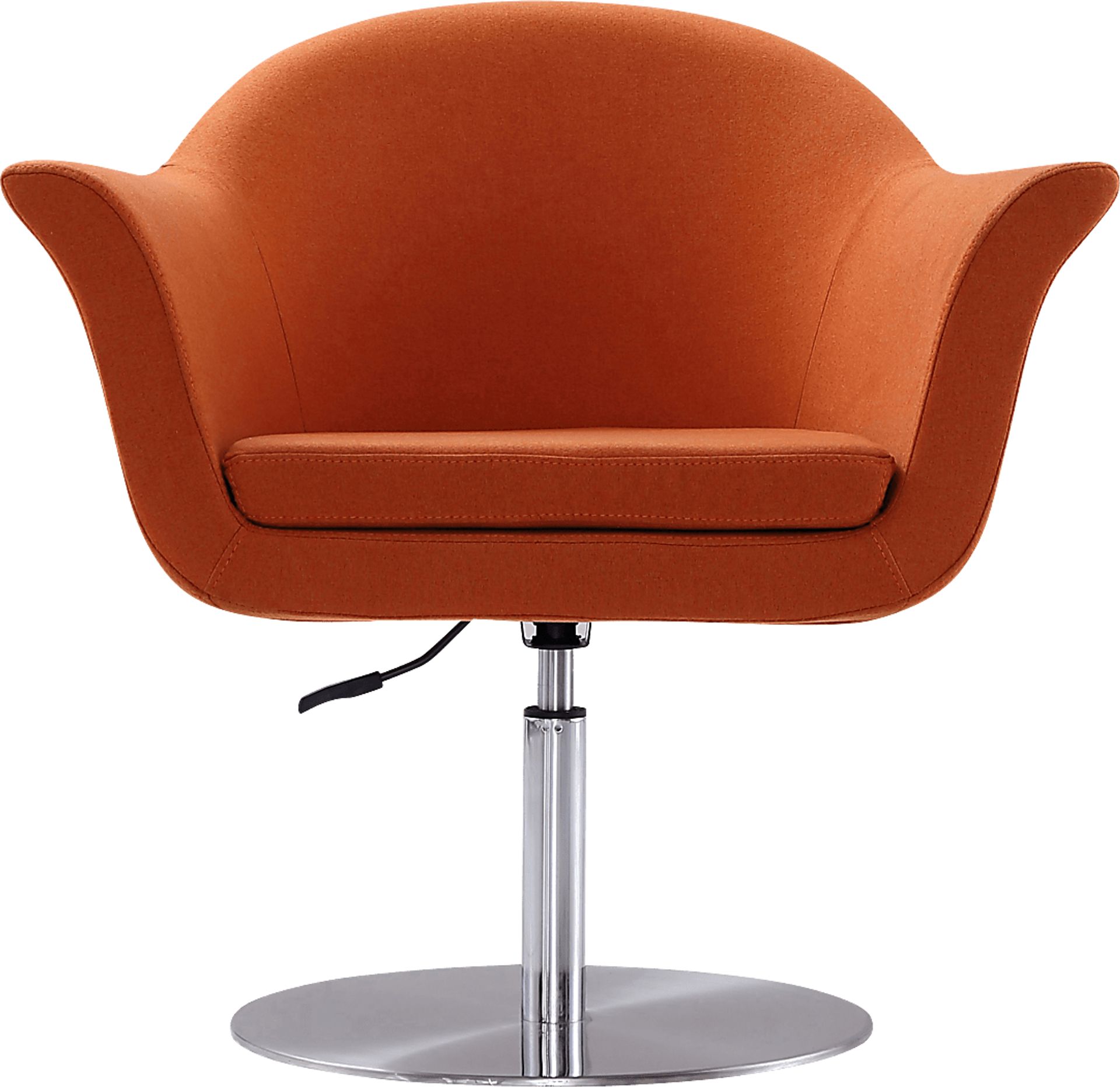 Belon Orange Swivel Accent Chair - Image 2