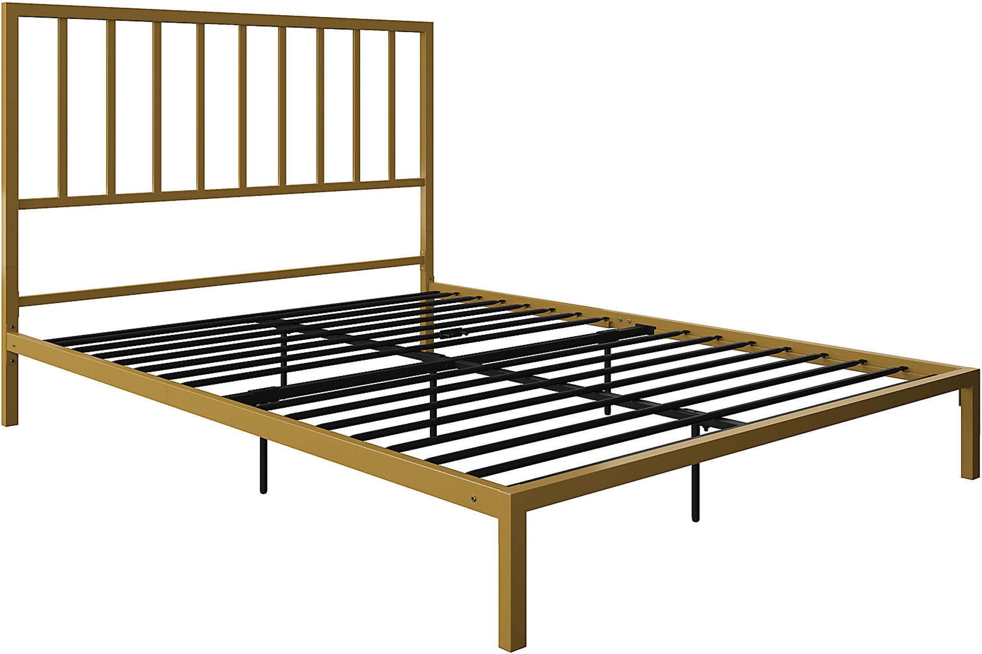 Belorna Gold Queen Platform Bed - Image 4