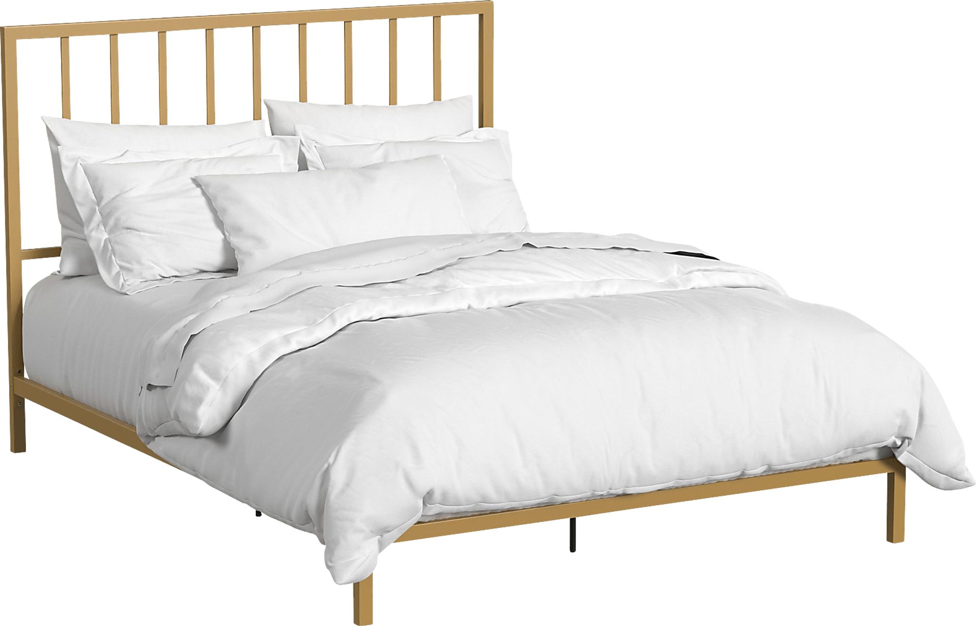 Belorna Gold Queen Platform Bed - Image 1