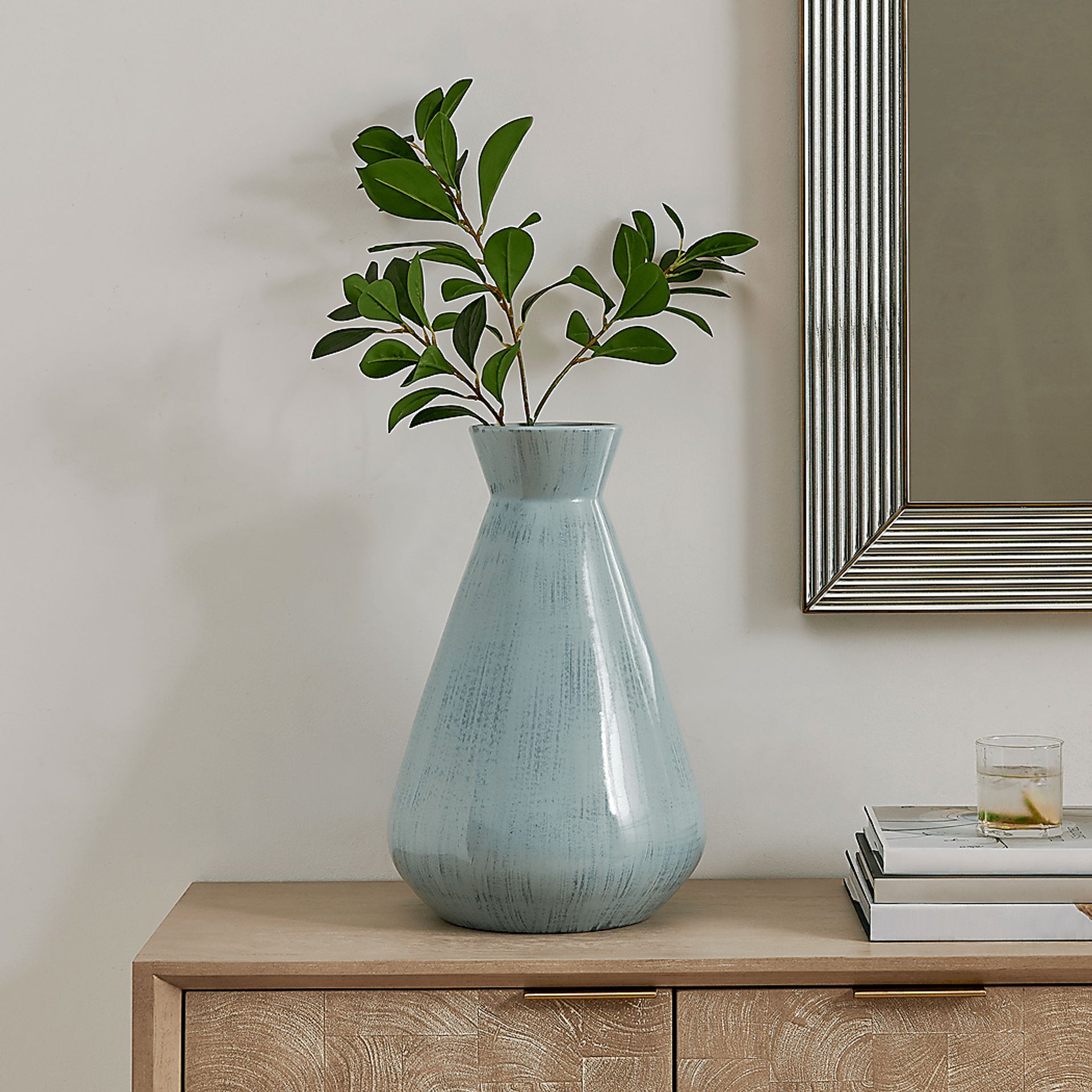 Belphi Blue Outdoor Vase - Image 2