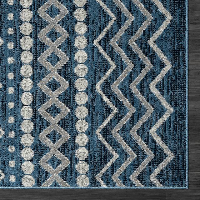 Belpine Navy 5' x 7' Rug - Thumbnail - Image 4