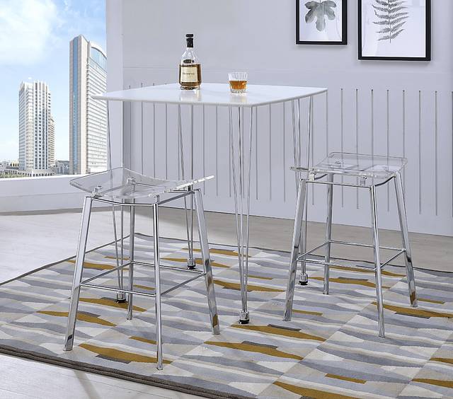 Belriban Chrome Bar Stool, Set of 2 - Thumbnail - Image 3