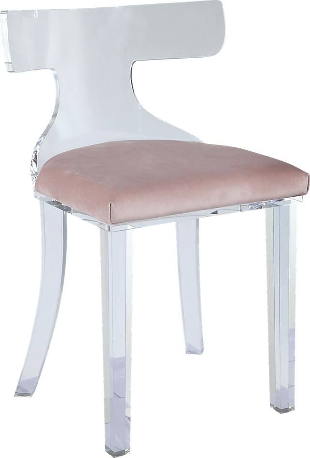 Belridge Light Pink Dining Chair - Thumbnail - Image 1