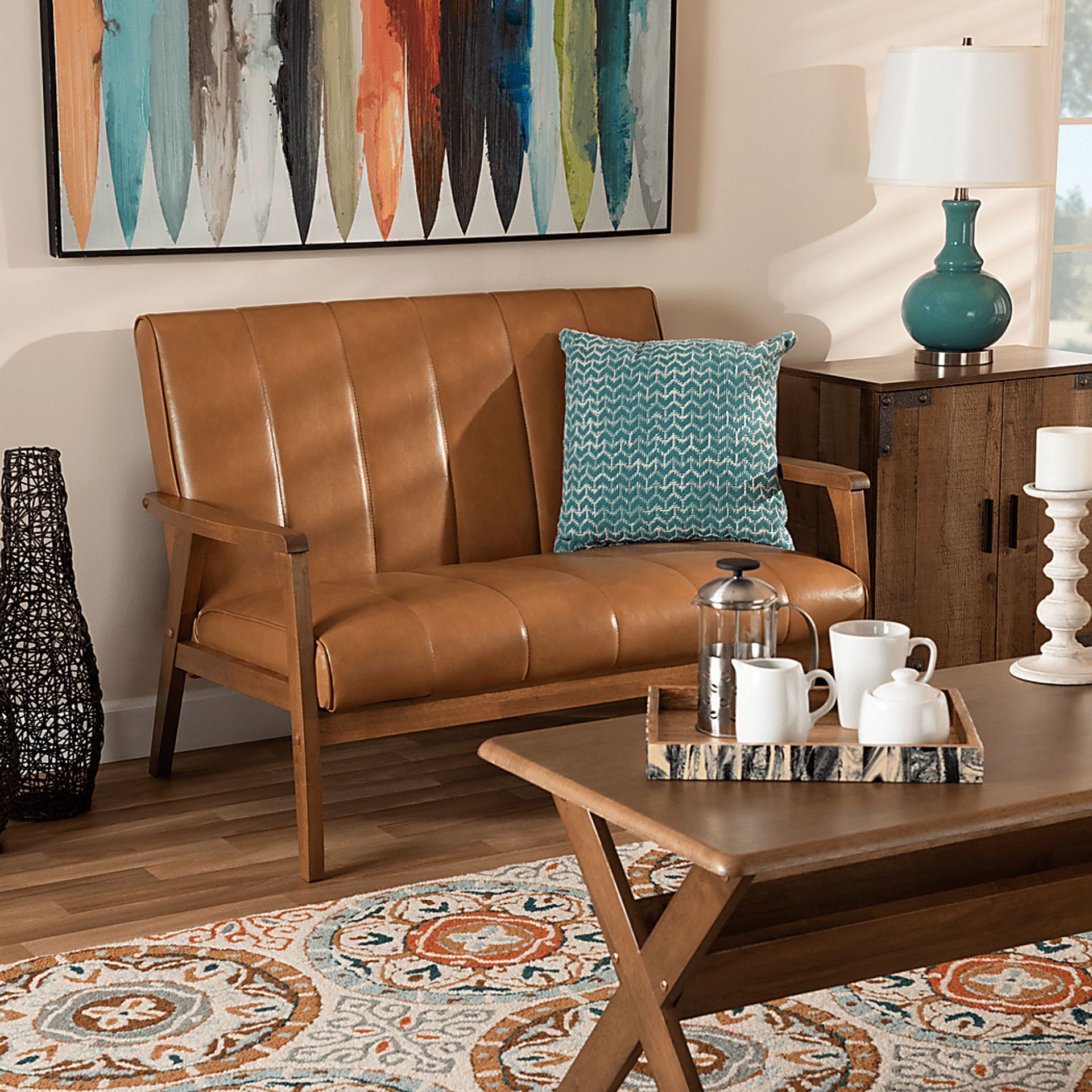 Belrue Beige Settee - Image 7