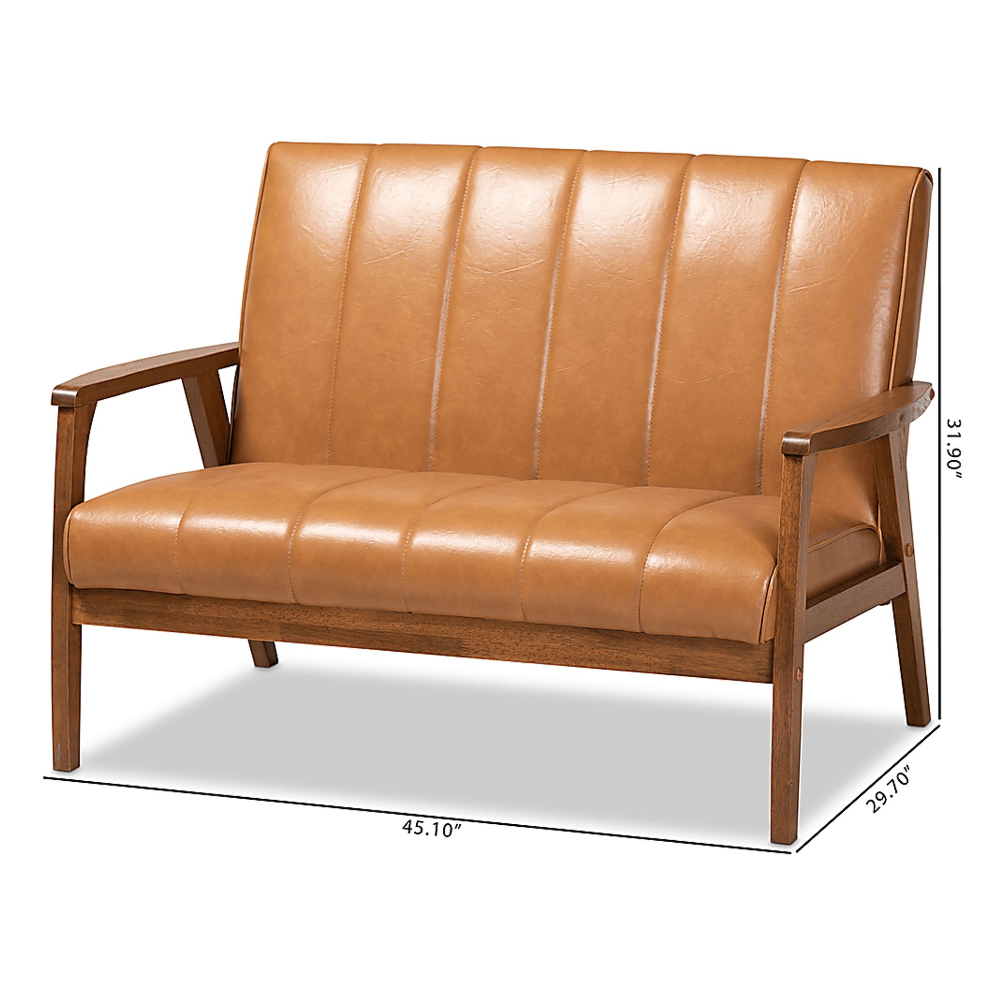 Belrue Beige Settee - Image 9